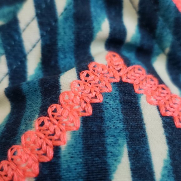 Bossa Nossa Embroidery Triangle Bra Cheeky Side Tie 2pc Set M - Picture 8 of 15